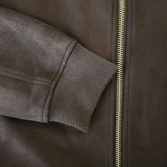 Zara faux suede jacket men's XL comfortable fall winter warm basic - Picture 7 of 9